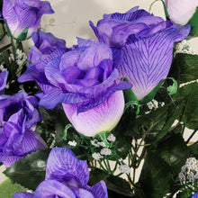 Load image into Gallery viewer, 18" Purple Rosebud Bush (set of 2)