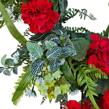 Load image into Gallery viewer, Geranium Hydrangea Wreath, Elegant Summer Door Decor