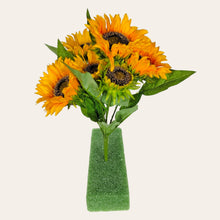 Load image into Gallery viewer, 17" Sunflower Bush with 5 Blooms and 2 Buds (Yellow Color)