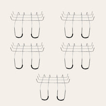 Load image into Gallery viewer, 12" Metal Cemetery Saddle Forms (set of 5)
