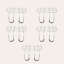 Load image into Gallery viewer, 12" Metal Cemetery Saddle Forms (set of 10)