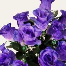 Load image into Gallery viewer, 18" Purple Rosebud Bush (set of 2)