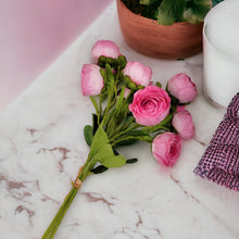 Load image into Gallery viewer, 17" Ranunculus Stems (Fushia Pink Color)