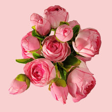 Load image into Gallery viewer, 17" Ranunculus Stems (Fushia Pink Color)