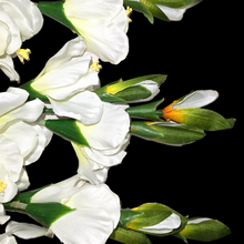 Load image into Gallery viewer, 3 Cream Gladiolus Artificial Flowers for memorial, bridal, craft supply, home decor, and more!