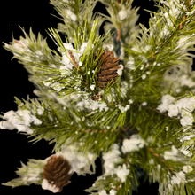 Load image into Gallery viewer, Large Christmas Tree Cemetery Cone Memorial Decoration
