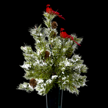 Load image into Gallery viewer, Medium Christmas Tree Cemetery Cone Memorial Decoration