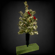 Load image into Gallery viewer, Large Christmas Tree Cemetery Cone Memorial Decoration
