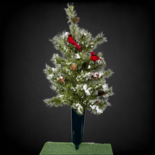 Load image into Gallery viewer, Large Christmas Tree Cemetery Cone Memorial Decoration