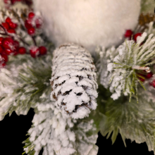 Load image into Gallery viewer, Snowman Cemetery Cone Christmas Memorial Decoration