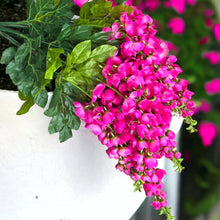 Load image into Gallery viewer, Pink Hanging Wisteria Artificial Flowers for memorial, bridal, craft supply, home decor, and more.