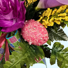 Load image into Gallery viewer, Easter Memorial Decoration with Pastel Bunnies &amp; Beaded Easter Egg Accents
