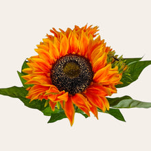 Load image into Gallery viewer, 17&quot; Sunflower Bush with 5 Blooms and 2 Buds (Orange Color)
