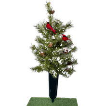 Load image into Gallery viewer, Large Christmas Tree Cemetery Cone Memorial Decoration
