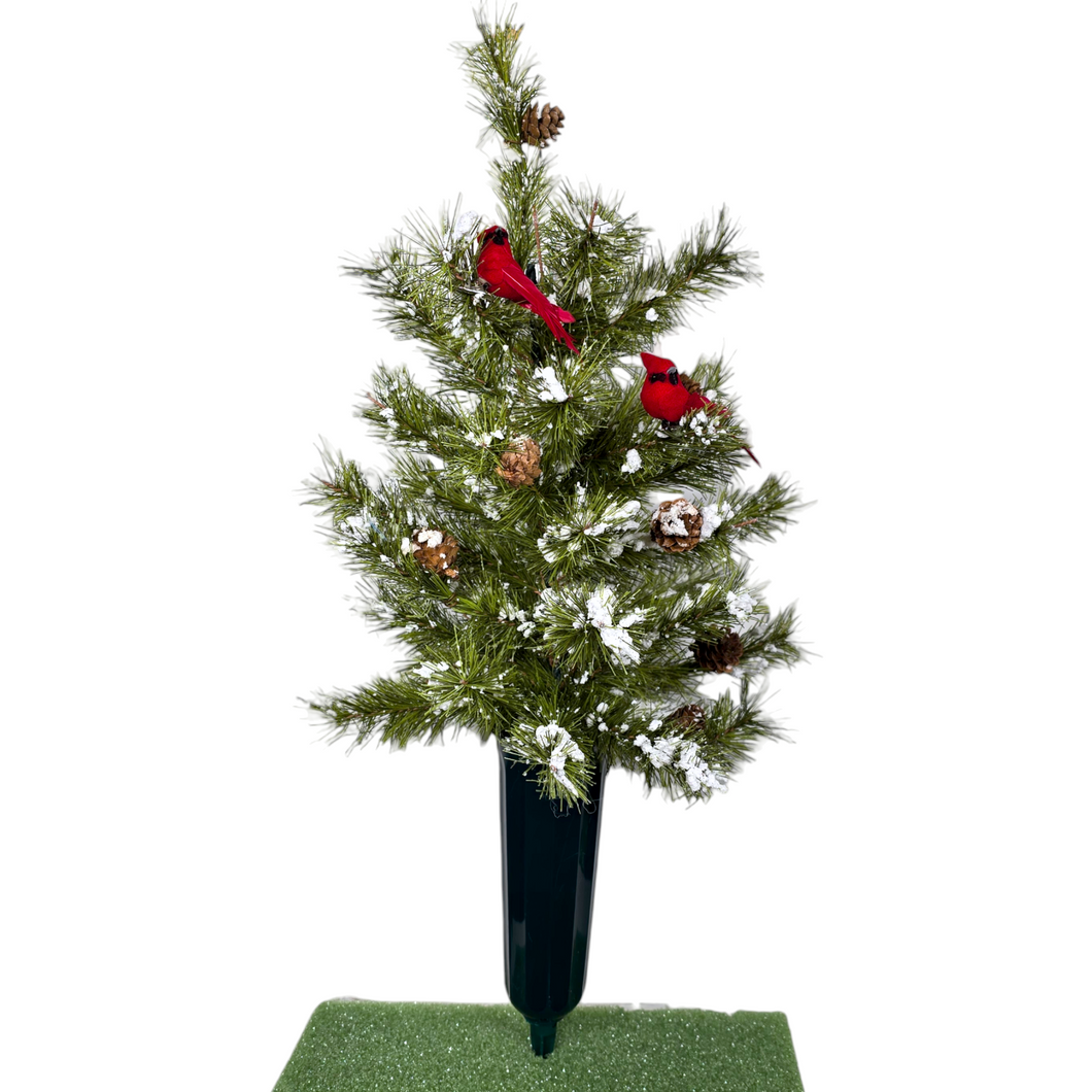 Large Christmas Tree Cemetery Cone Memorial Decoration