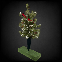 Load image into Gallery viewer, Large Christmas Tree Cemetery Cone Memorial Decoration
