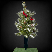 Load image into Gallery viewer, Large Christmas Tree Cemetery Cone Memorial Decoration
