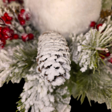 Load image into Gallery viewer, Snowman Cemetery Cone Christmas Memorial Decoration
