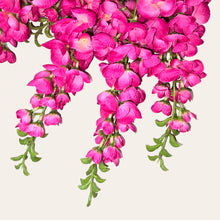 Load image into Gallery viewer, Pink Hanging Wisteria Artificial Flowers for memorial, bridal, craft supply, home decor, and more.
