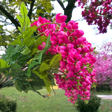 Load image into Gallery viewer, Pink Hanging Wisteria Artificial Flowers for memorial, bridal, craft supply, home decor, and more.
